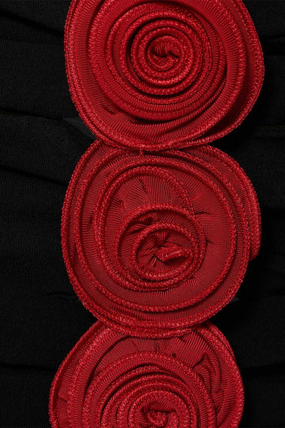 Sarah Applique Cutout Mini Dress