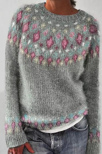 Moxidress Round Neck Unique Pattern Sweater(in 6 Patterns)