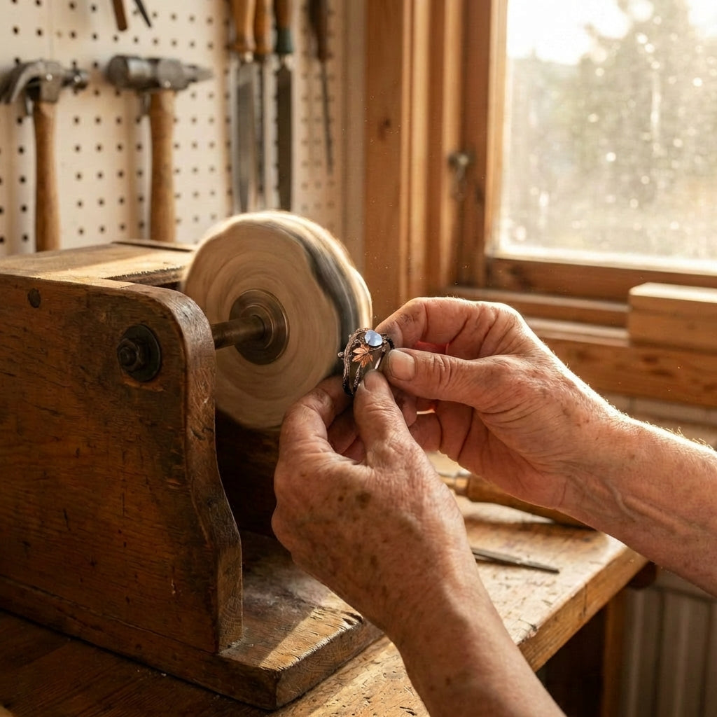 A Nature Moonstone Ring