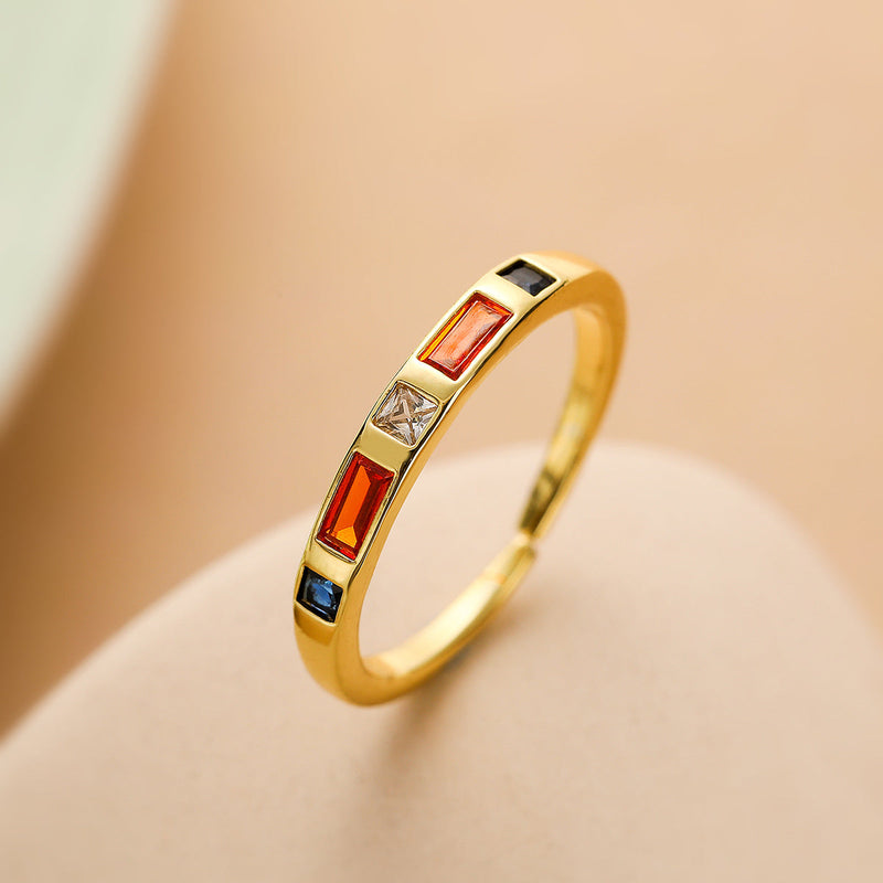 Colorful Gemstone Ring
