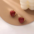 Romantic Red Heart Earrings