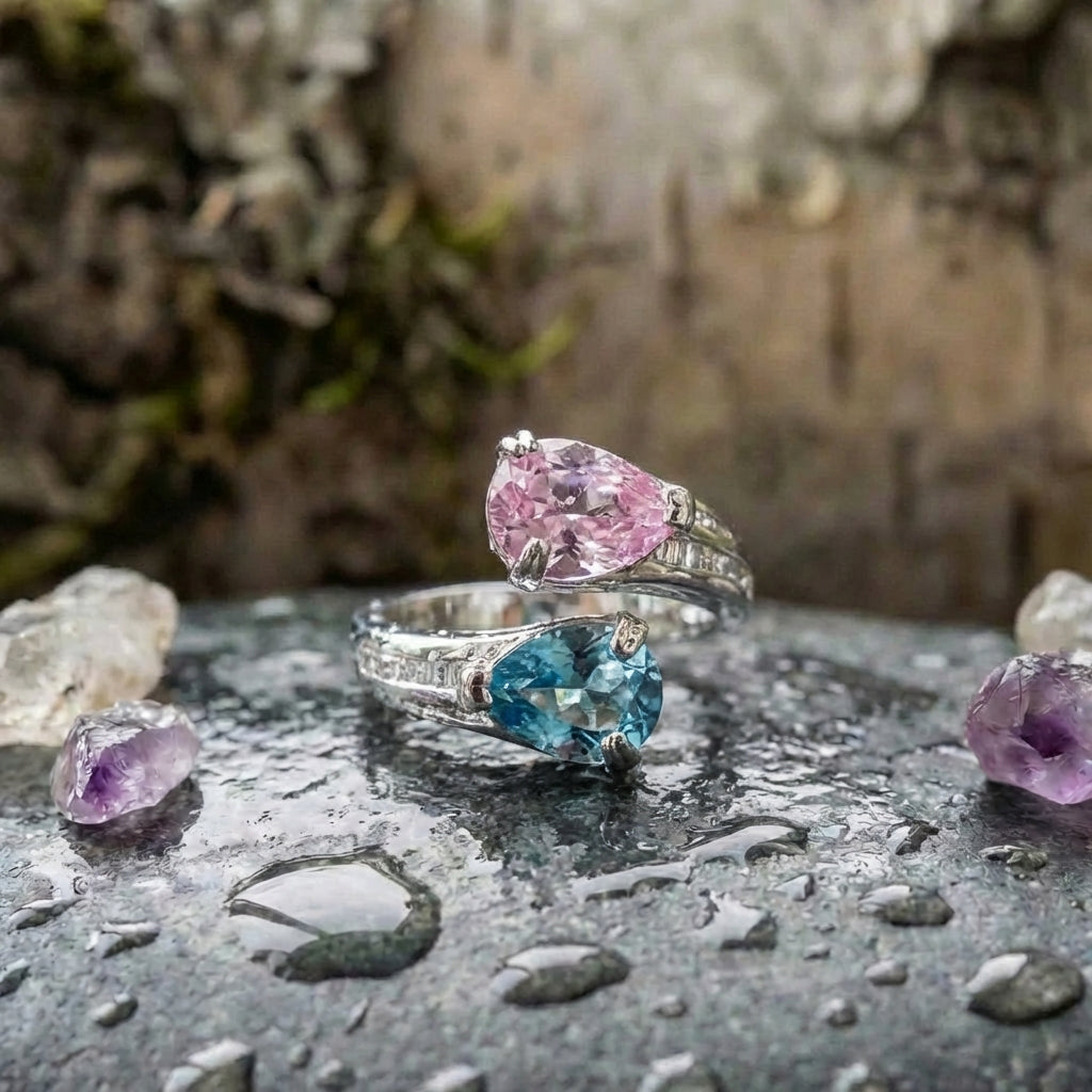 Elegant Crystal Cocktail Ring