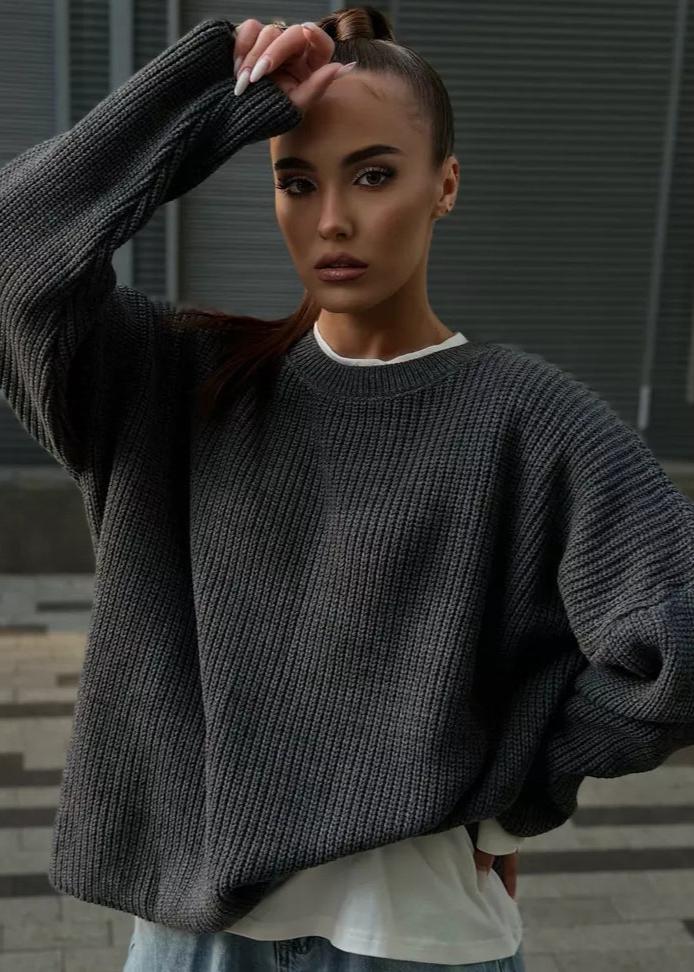 Effortlessly - Round Neck Loose Sweater