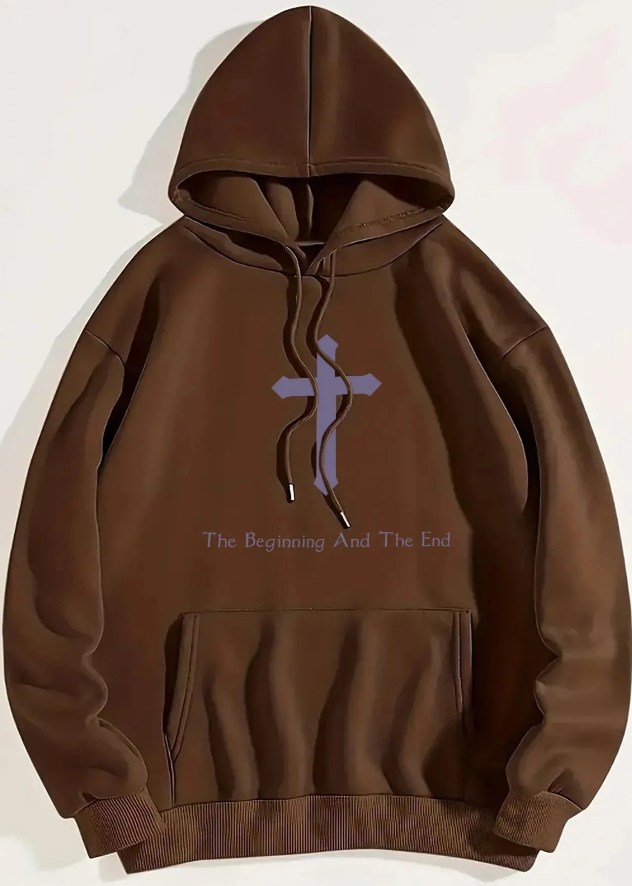 Faith-inspired Hooded Sweatshirt - "the Beginning and the End"
