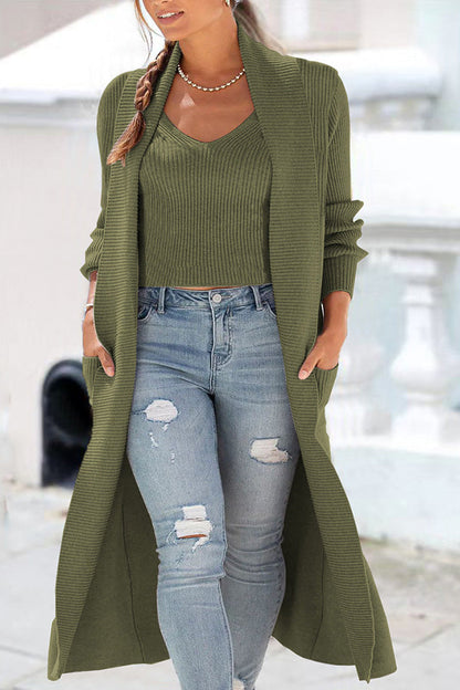 Cotton Cardigan Vest Jacket Sweater