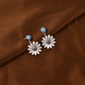 Turquoise Daisy Earrings