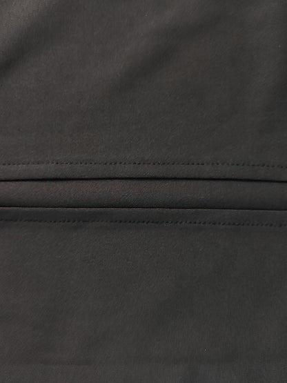 Skinny Color Zipper Mock Neck Midi Dresses