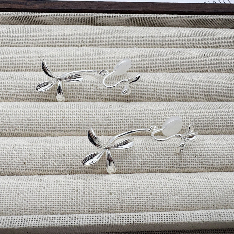 Elegant Orchid Earrings