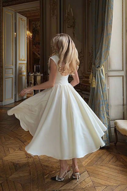 Minimalist Backless Swing Midi Dress