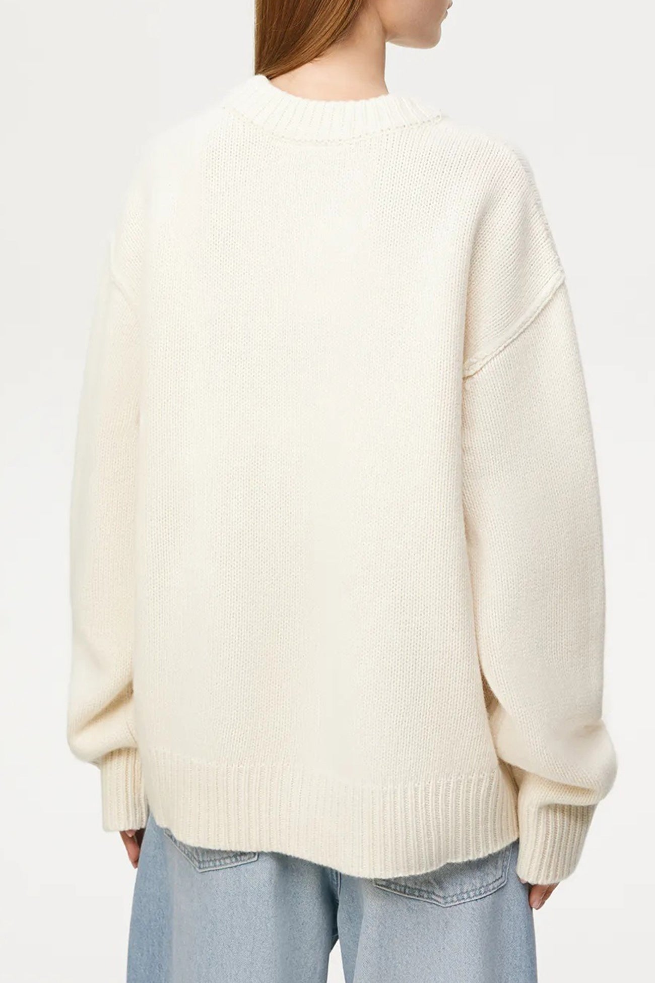 Round Neck Color Pullover Sweater