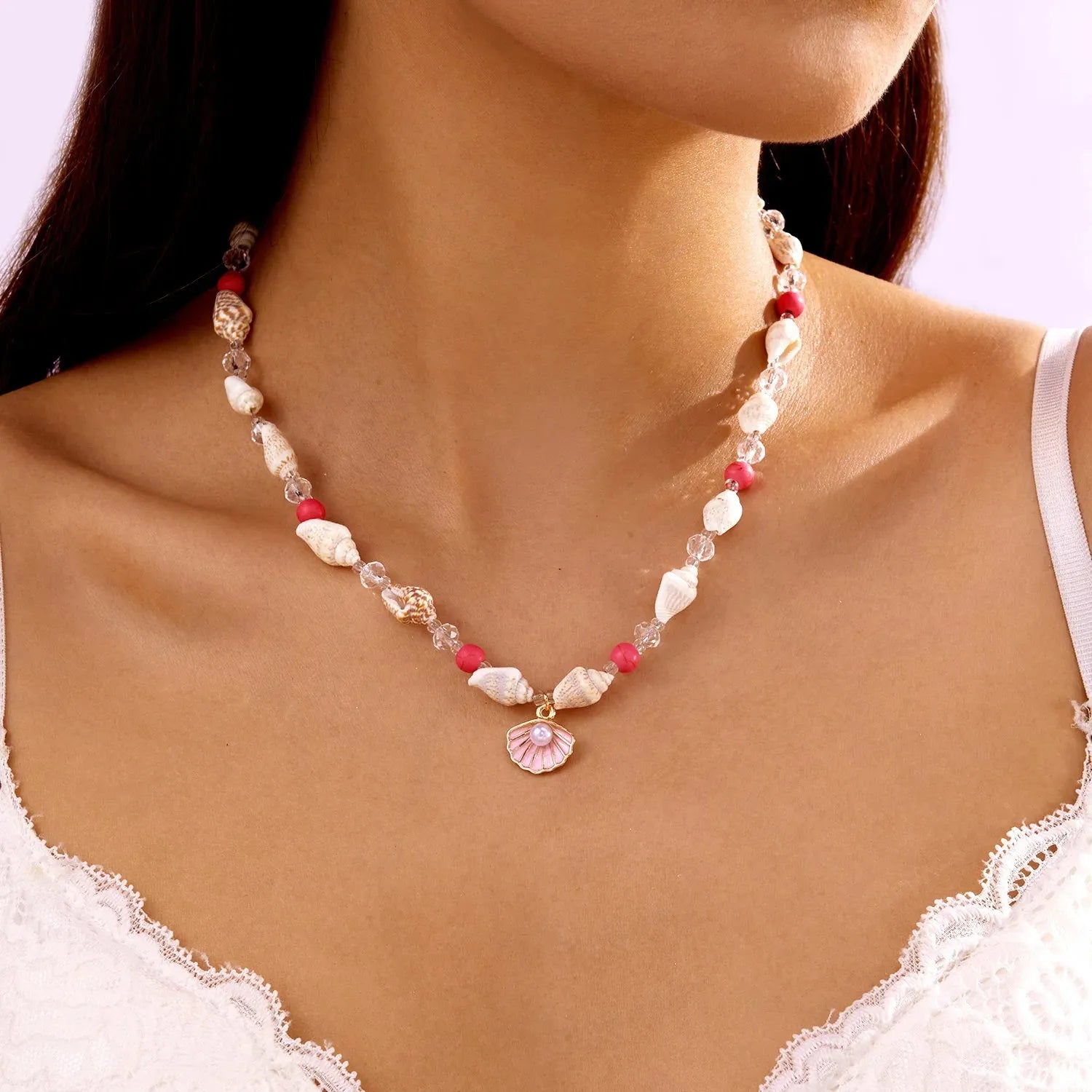 Romantic Pearl Shell Necklace