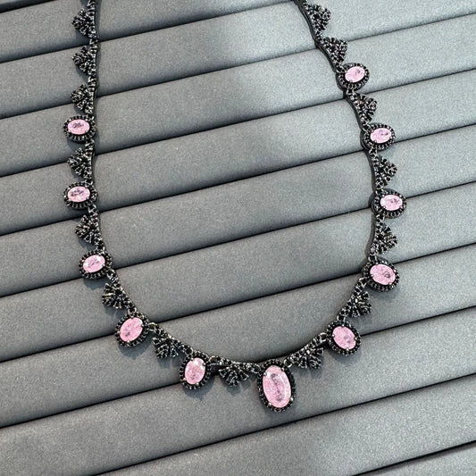 Vintage Pink Tourmaline Necklace
