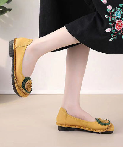 Red Flat Shoes for Comfortable Splicing