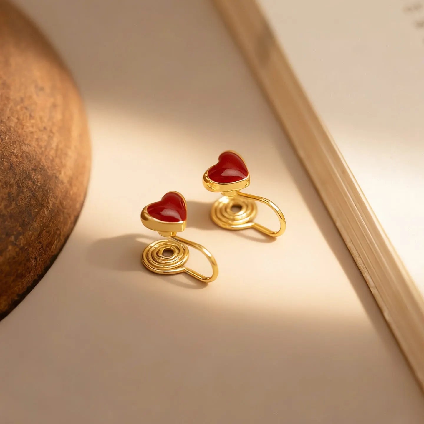 Romantic Red Heart Earrings