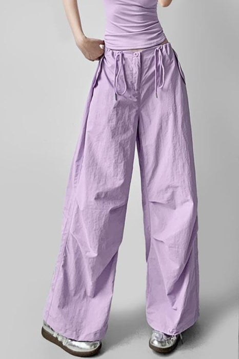Cargo Wide Leg Relaxed Pants