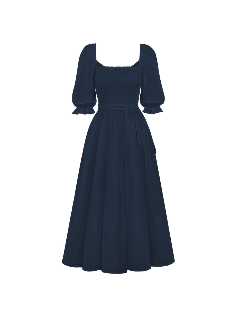 Sunset Sands Two Way Wearable Midi Dress - Navy