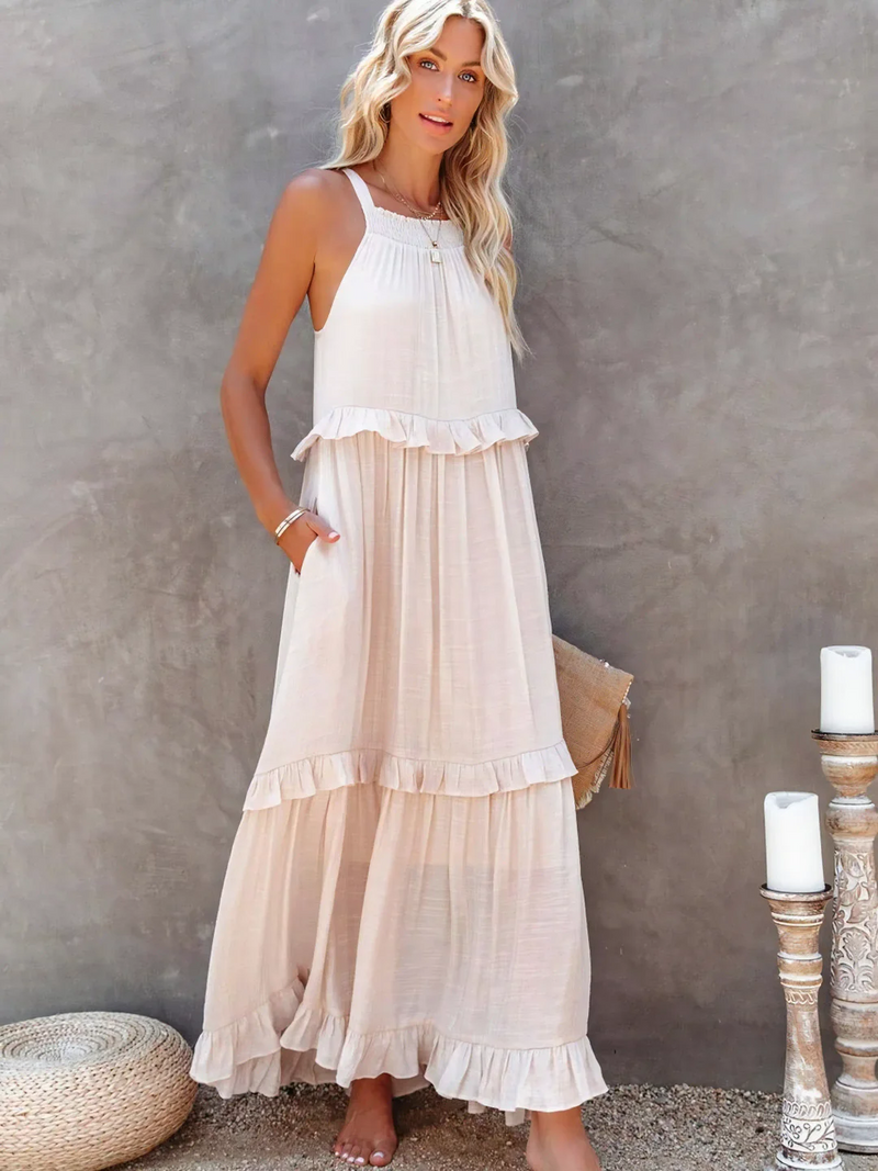 Megan | Ruffle Maxi Dress