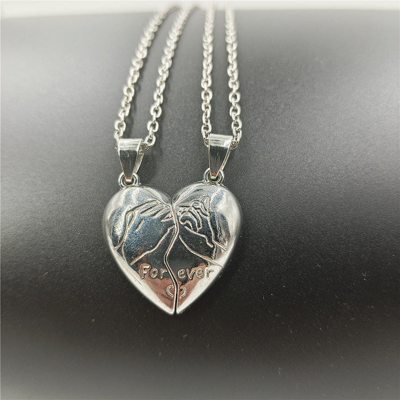 Romantic Split Heart Necklace