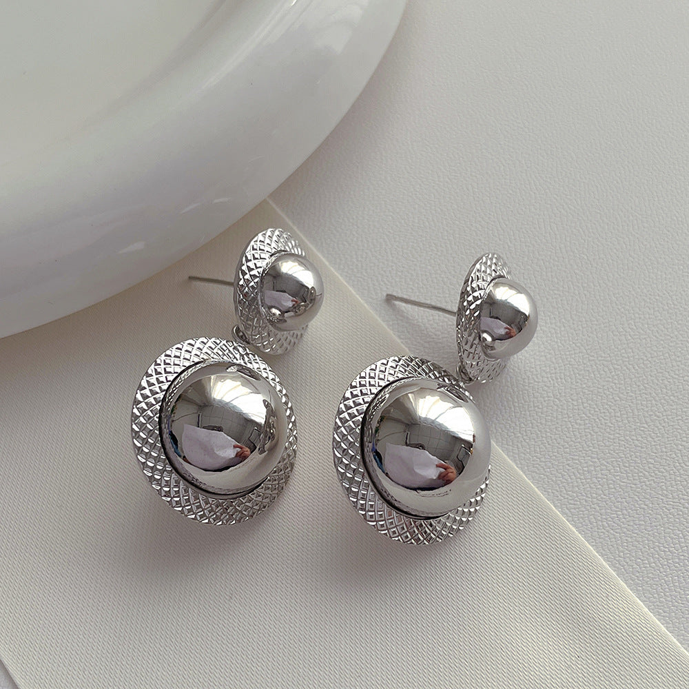 Classic Silver Ball Earrings