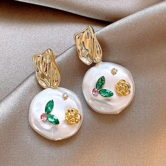 Floral Pearl Earrings