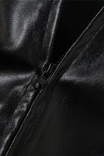Cropped Moto Hoodie Coat