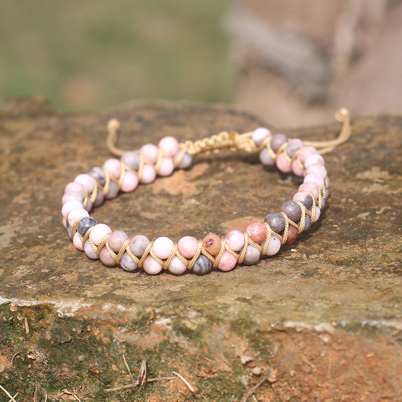 Handmade Pink Pearl Bracelet