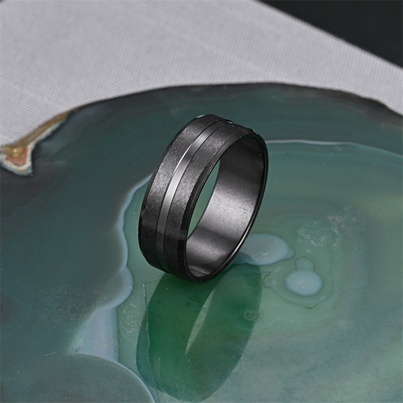 Minimalist Black Ring