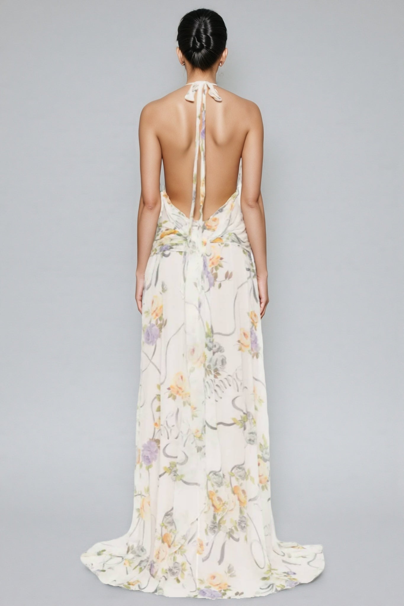 Umbek Print Ruffle Maxi Dress