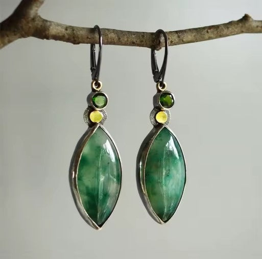 Vintage Metal Leaf Dangle