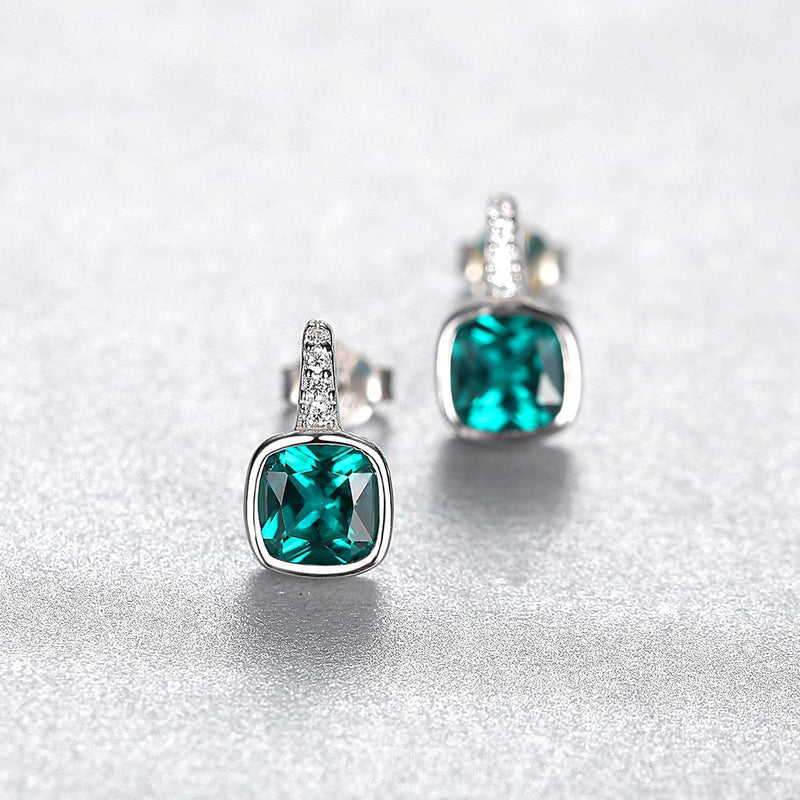 Elegant Emerald Earrings