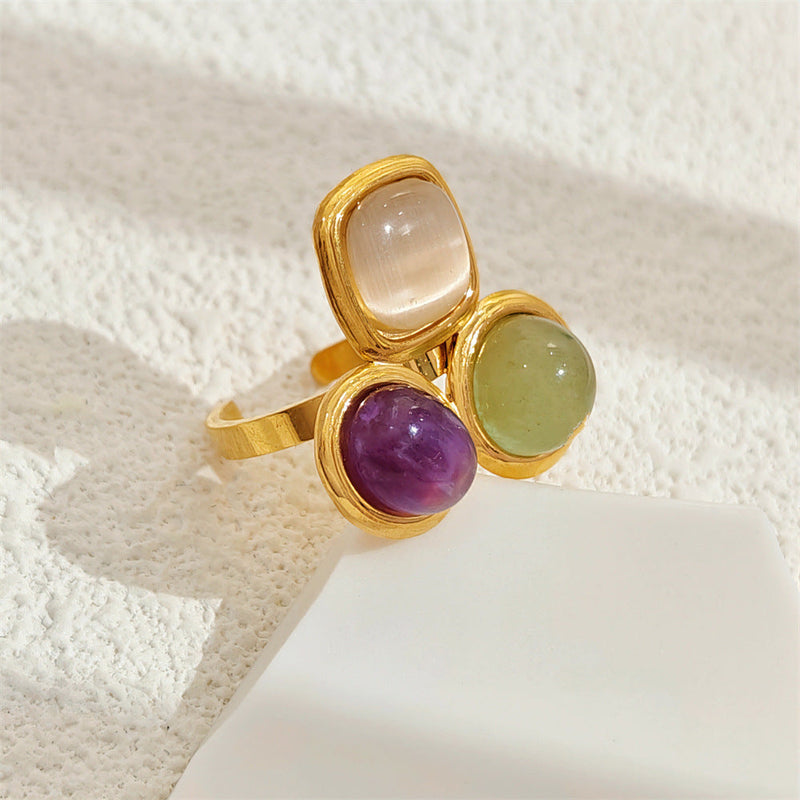 Colorful Gemstone Ring