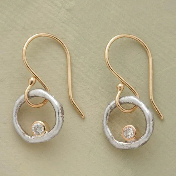 Modern Diamond Earrings
