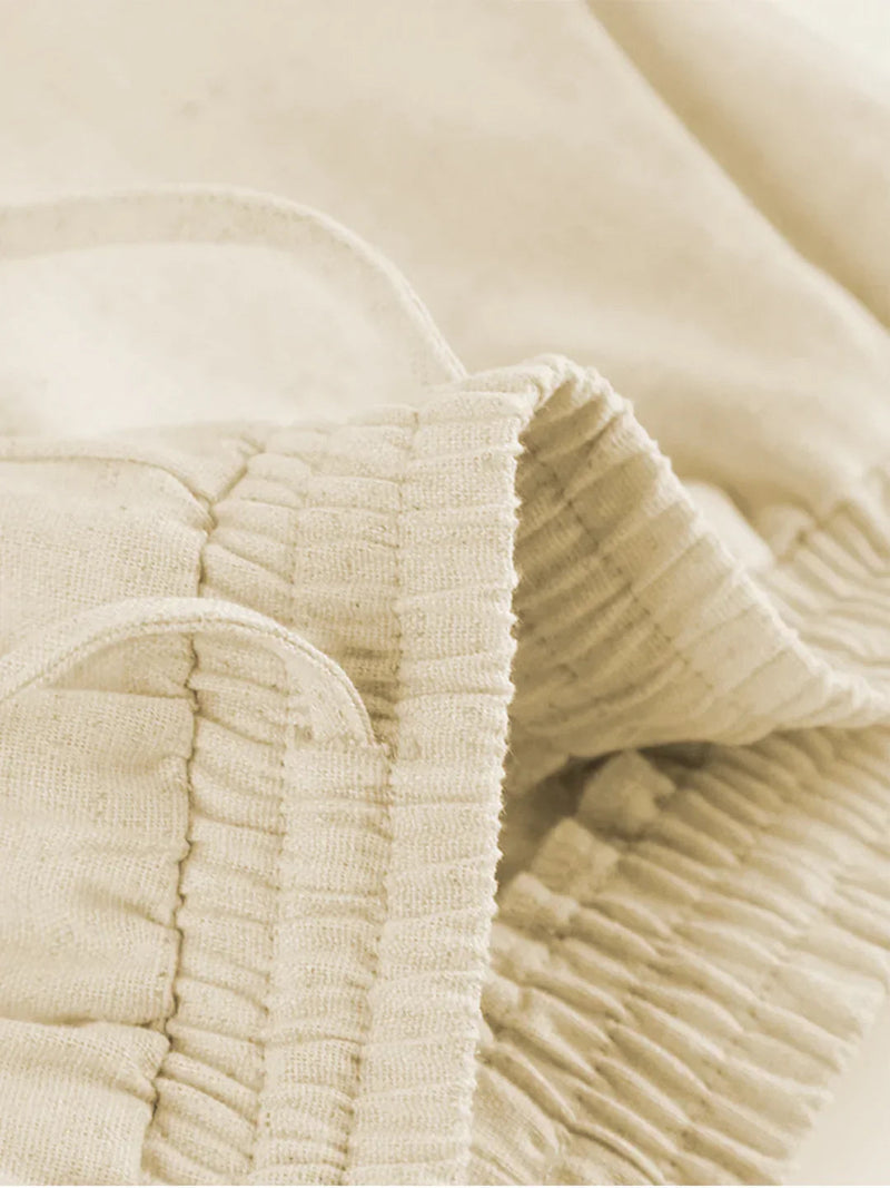 Always Linen Two Piece Wide Leg Pants Set