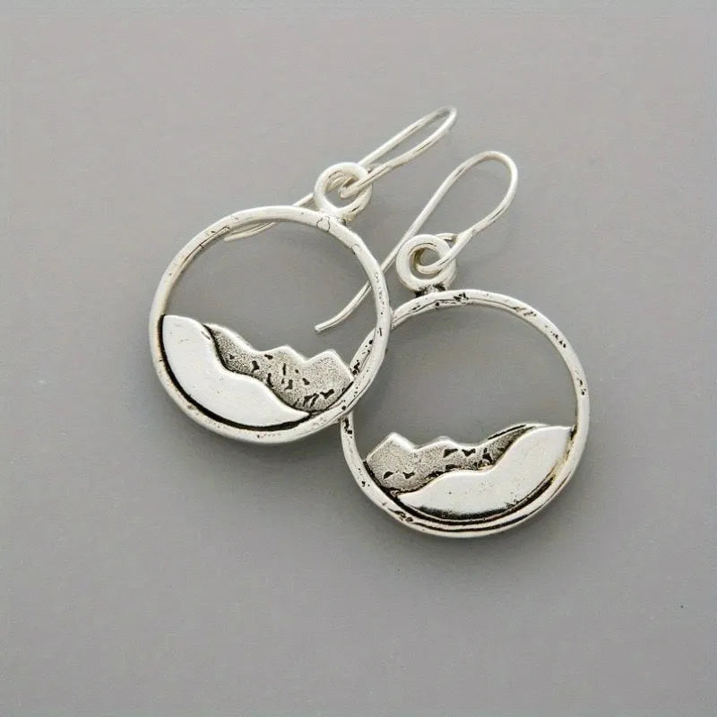 Minimalist Mountain Earrings