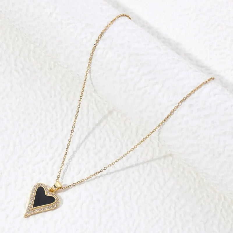 Black Heart Necklace