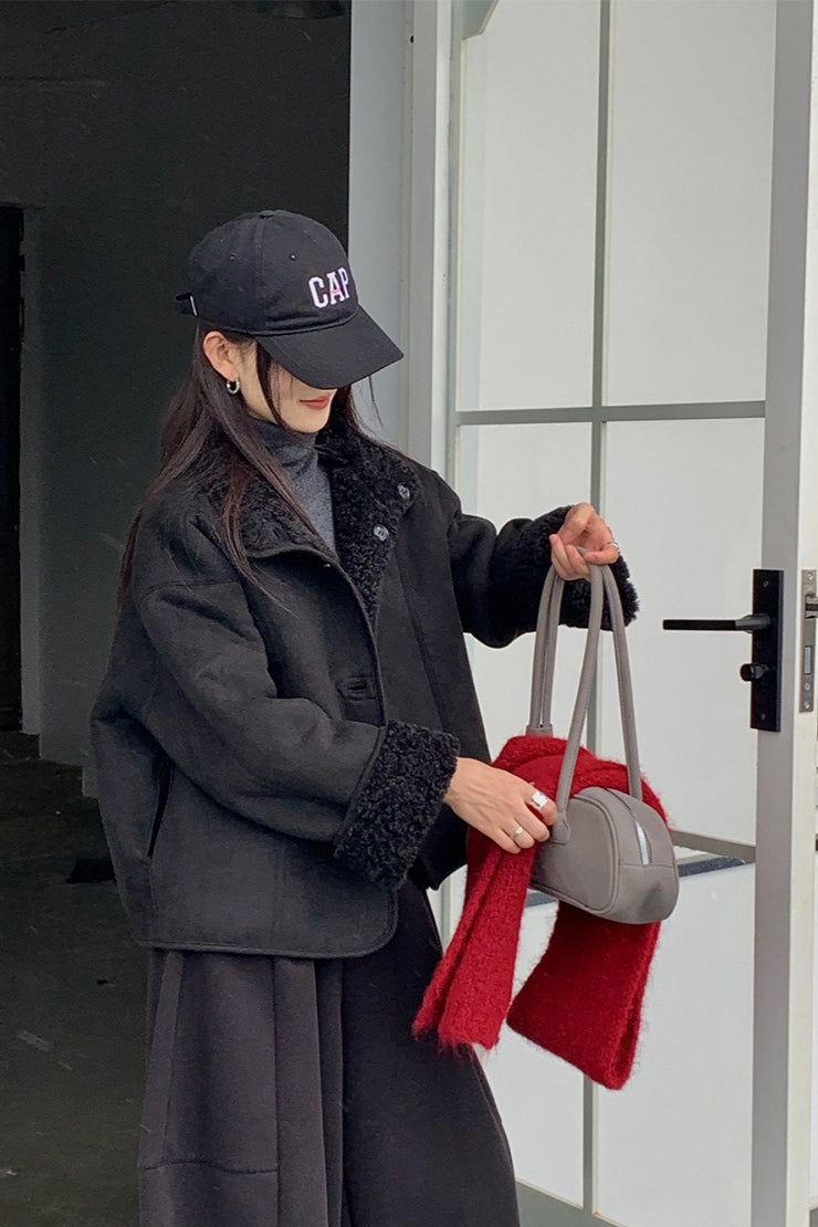 Soft Lapel Reversible Fur Coat