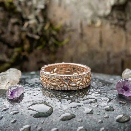 Vintage Gold Filigree Ring