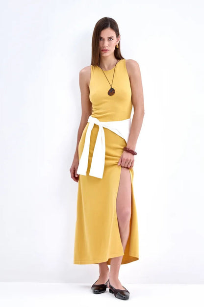 Knit Sleeveless Sweater Dress