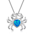 Elegant Opal Crab Necklace
