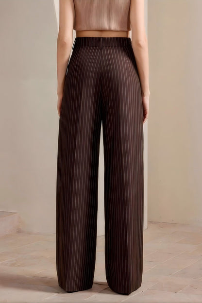 Stripe Wide Leg Pants