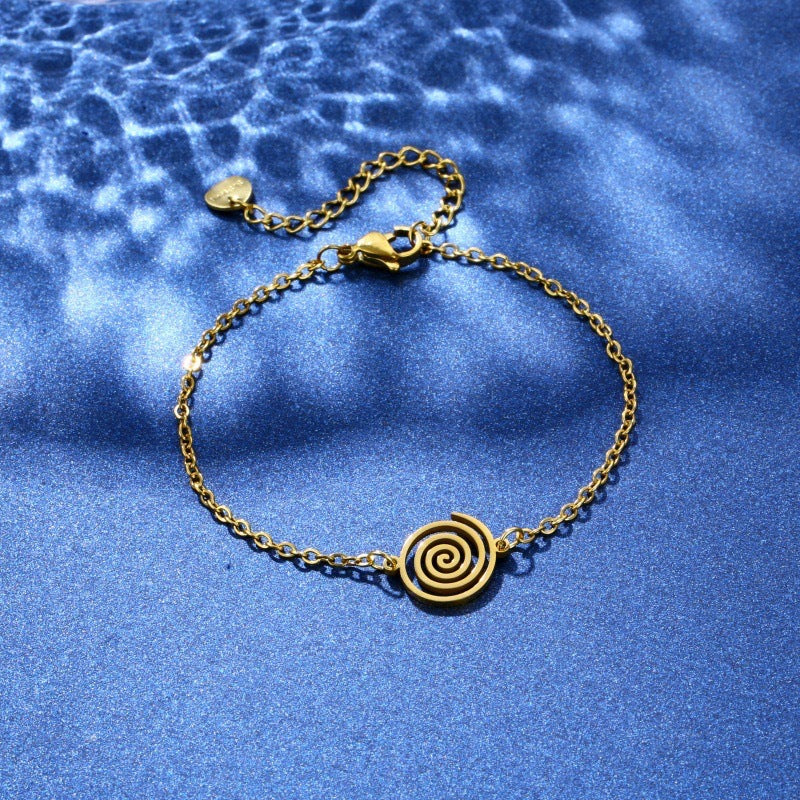 Gold Spiral Bracelet