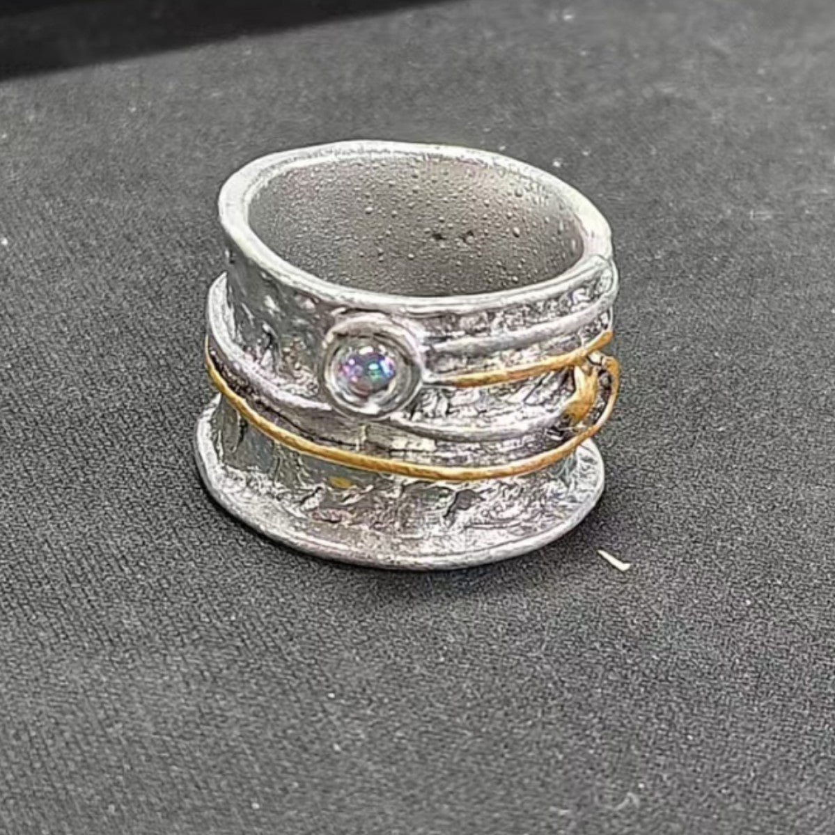 Handmade Opal Silver Ring