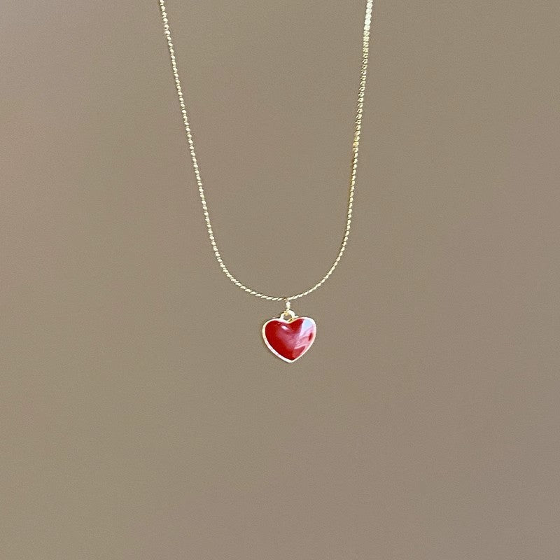 Romantic Red Heart Necklace
