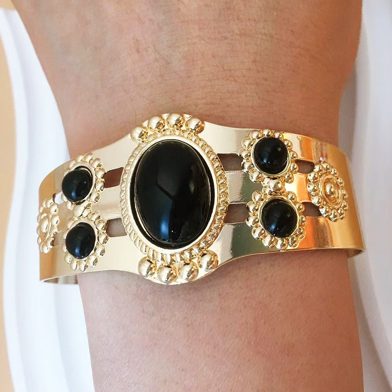 Statement Black Onyx Bracelet