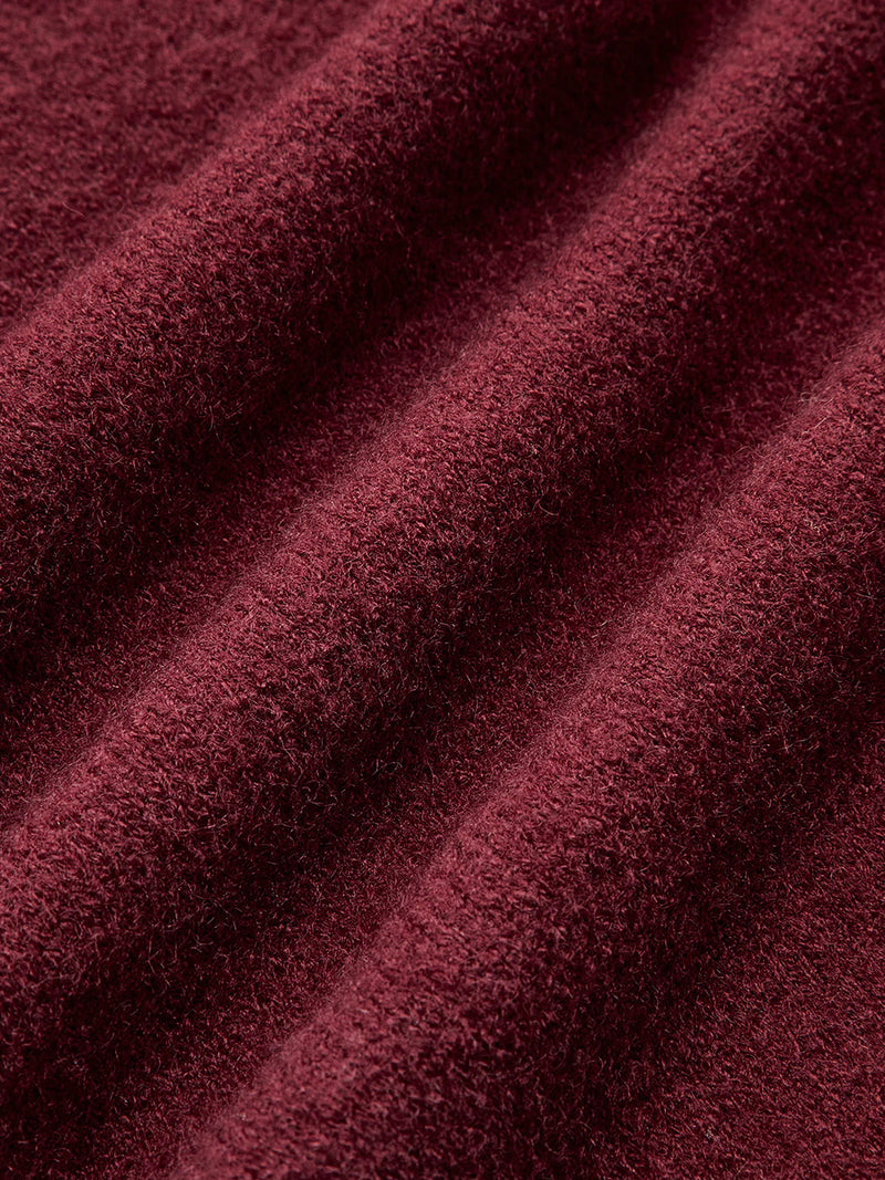 Plain Jersey Burgundy Sweater