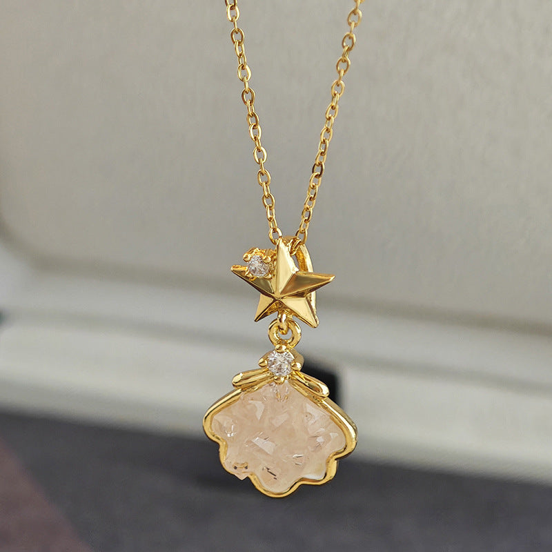Elegant Star Quartz Necklace
