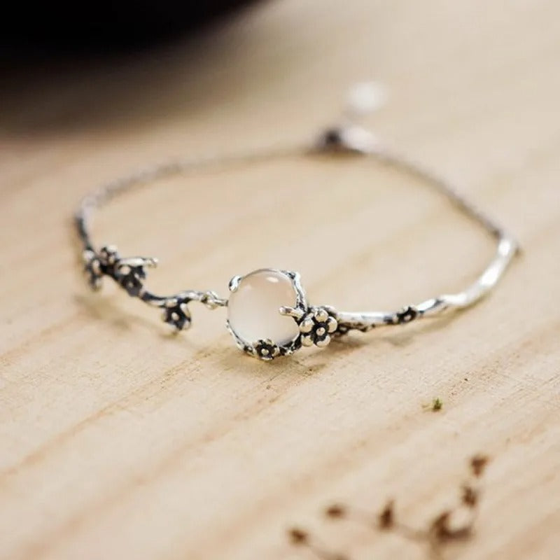 Vintage Silver Flower Branch