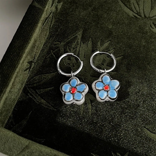 Colorful Flower Earrings