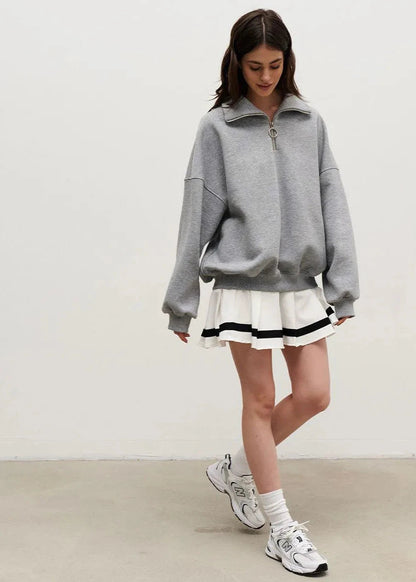 Zip-up Navy Sweater