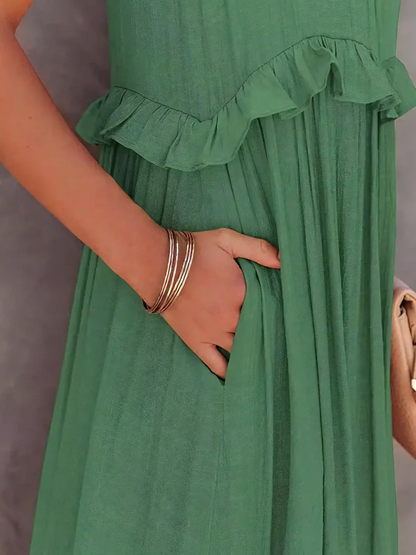 Megan | Ruffle Maxi Dress